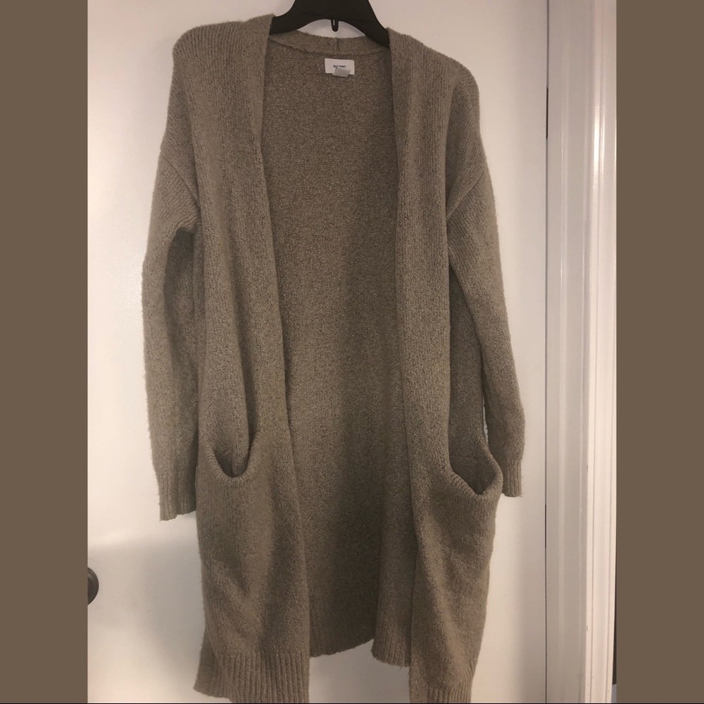 NWOT Long Tan Cardigan